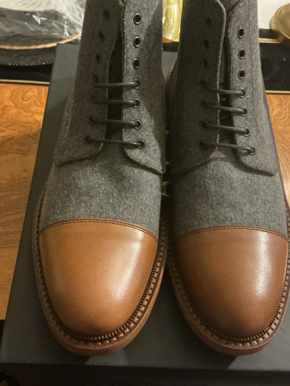 THE JACK BOOT IN GREY/BROWN